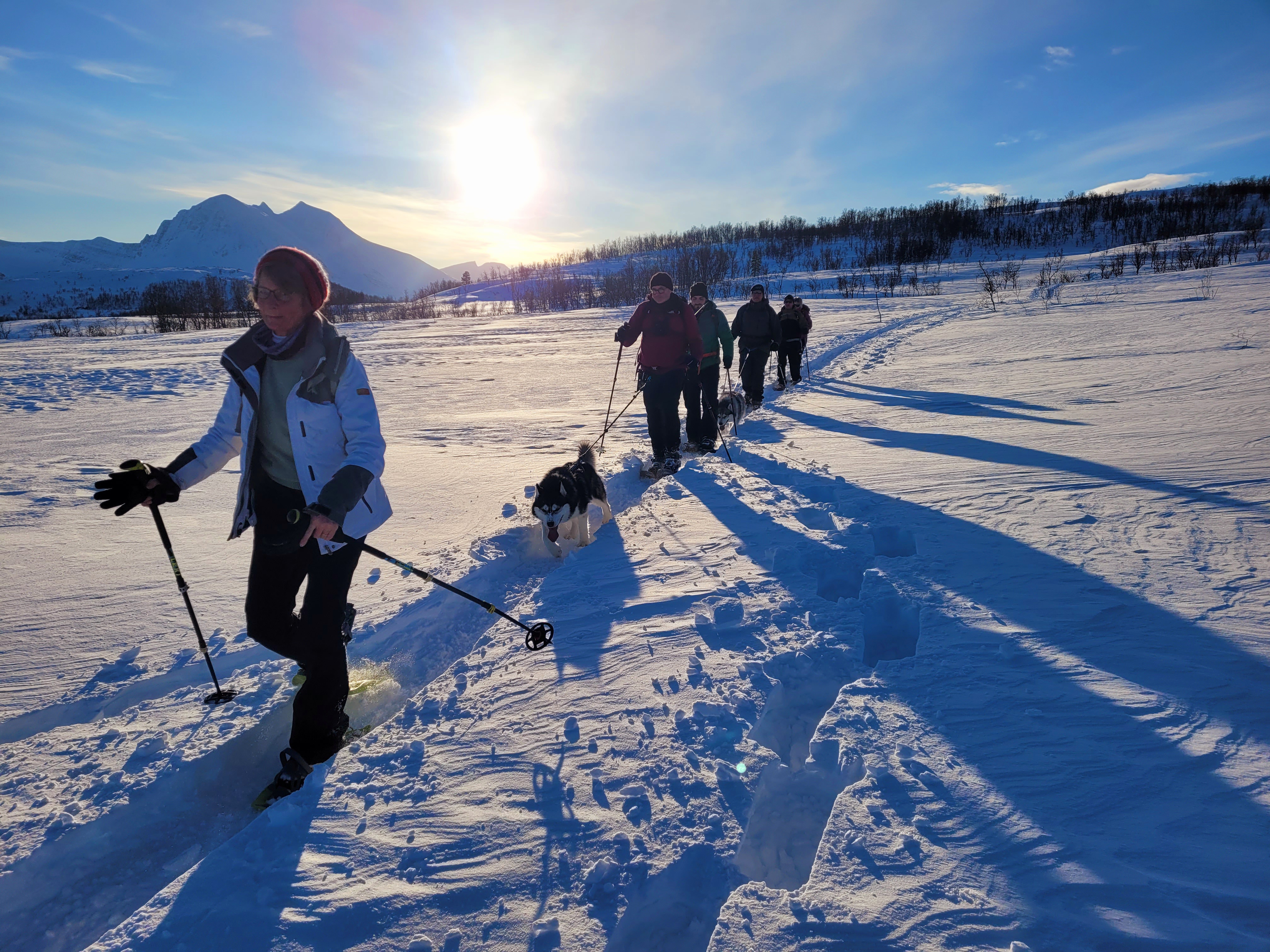 Schneeschuhlaufen in Norwegen